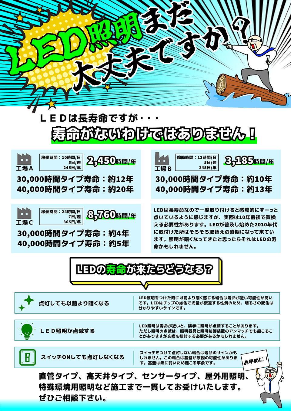 LED照明まだ大丈夫ですか？